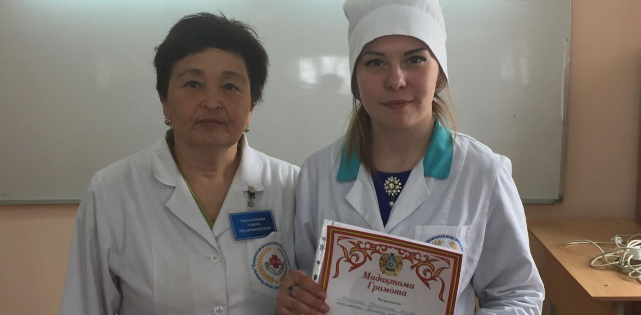 1 place - Hlyupina Christina of "The value of modern youth" of hands.Nysambayeva N.M.